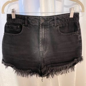 Forever 21 black jean shorts